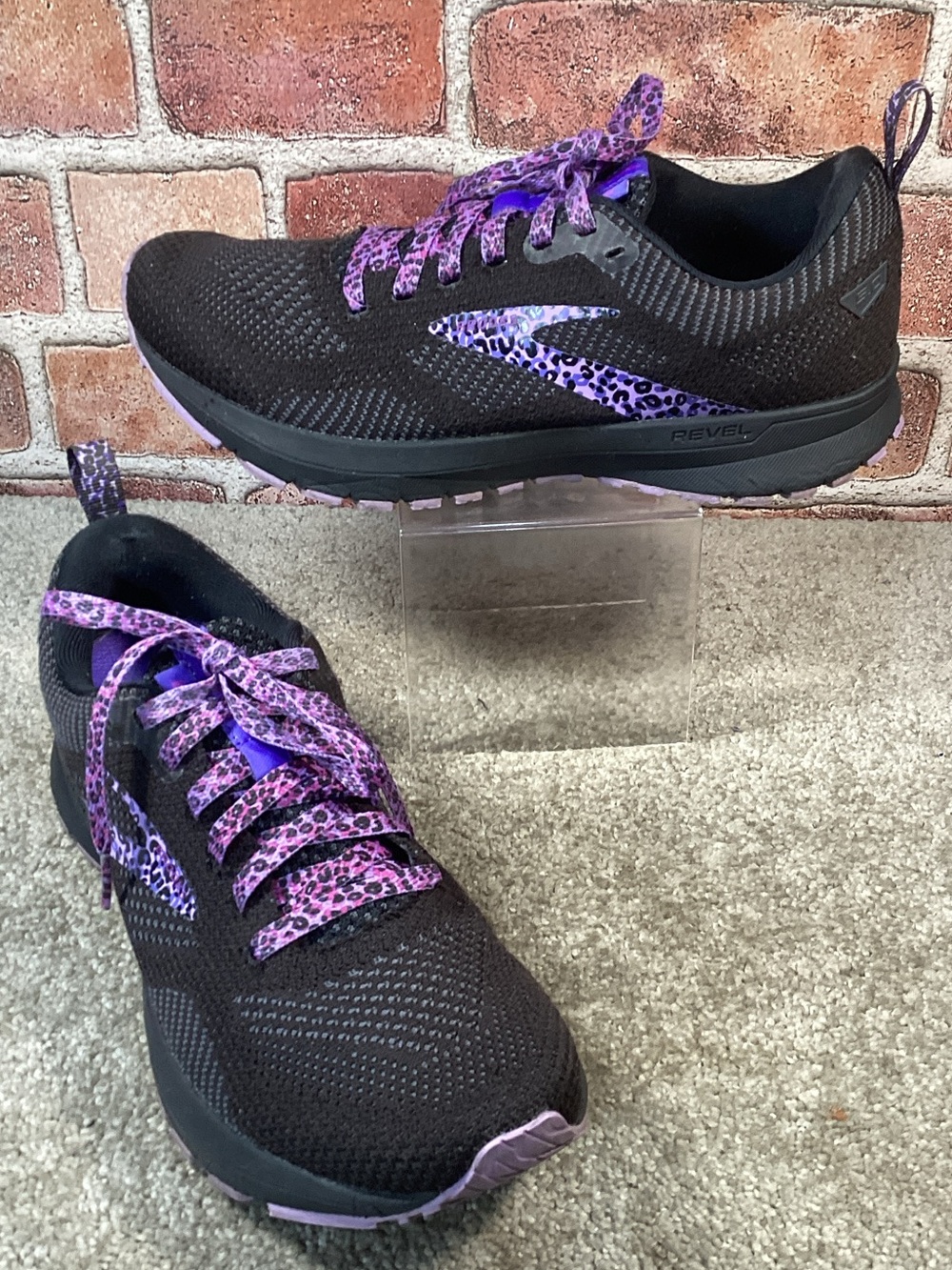 Brooks Revel 5 Electric Cheetah women’s running shoes sneakers size 8